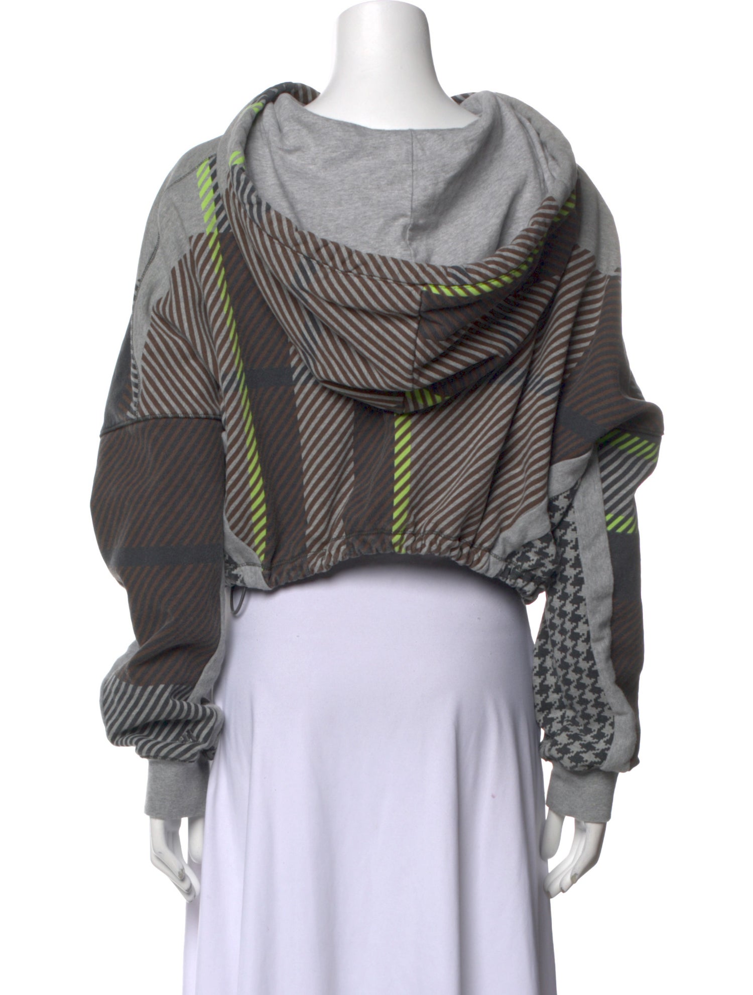 adidas x IVY PARK Plaid Print Mock Neck Sweatshirt